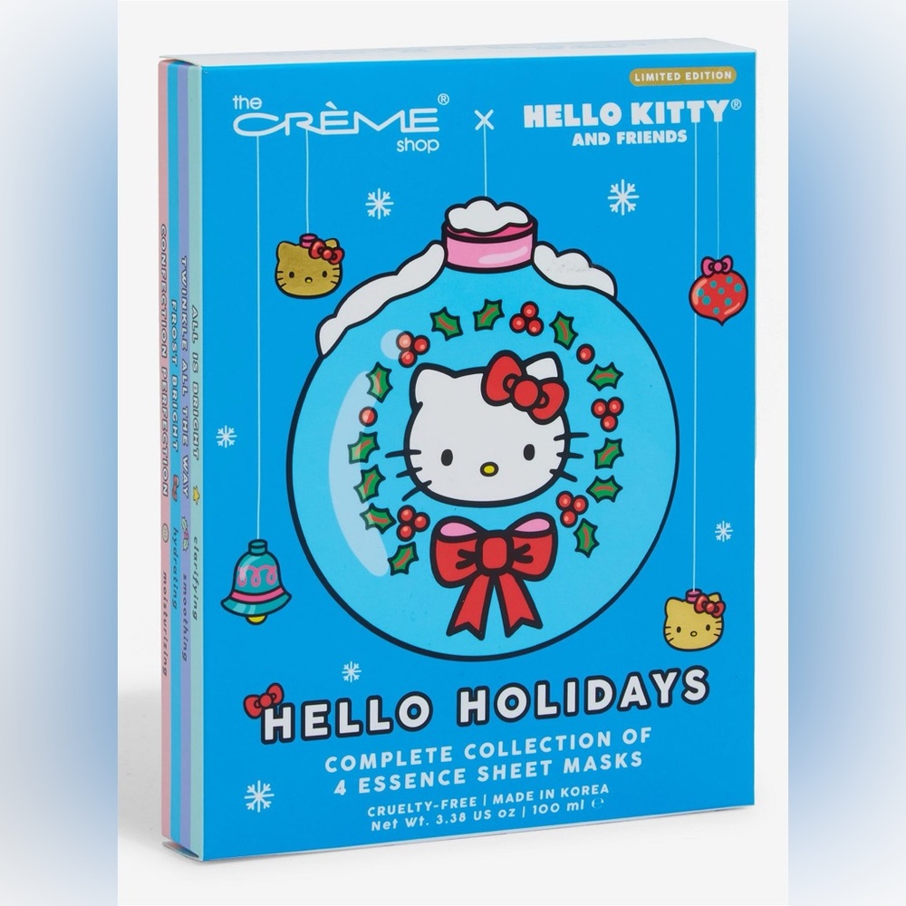 The Crème Shop x Hello Kitty Limited Edition 4-Pack of Moisturizing Face Masks